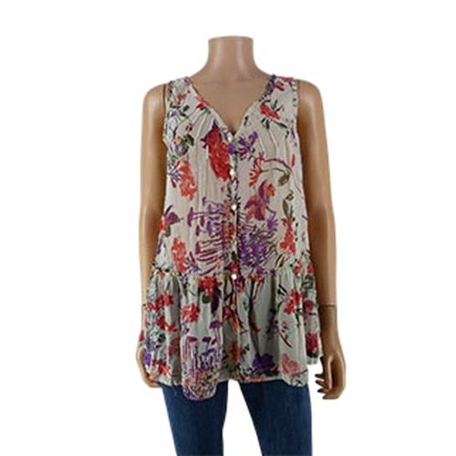 Blouse blanche imprimée - Taille 40 - Jacqueline Riu - Modalova
