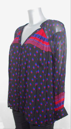 Blouse - T2 - fluide  motifs colors, dcollet V - ba&sh - Modalova