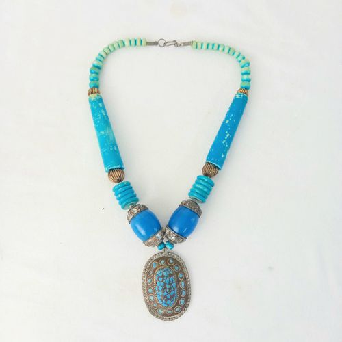 Collier couleur turquoise - Label Emmaus - Modalova