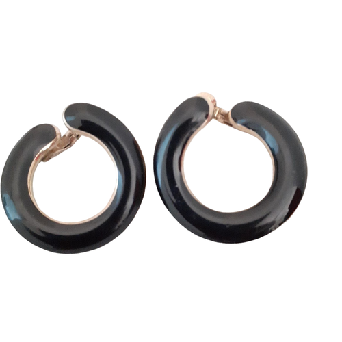 Boucles d'oreilles noires - Ikita - Label Emmaus - Modalova