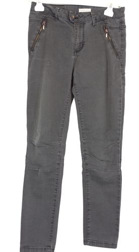 Jeans anthracite coutures aux genoux et zips "cache-cache" - Label Emmaus - Modalova