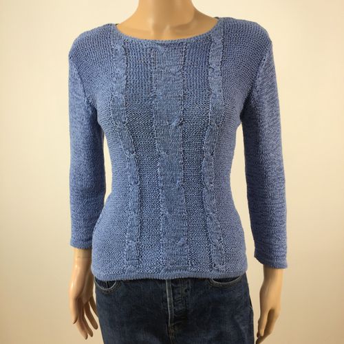 Pull bleu col rond - Derhy - S - Label Emmaus - Modalova