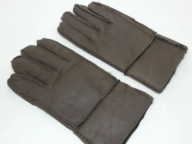 Paire de gants fourrs en cuir de mouton Taille 9,5 - Label Emmaus - Modalova