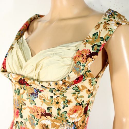 Robe Beige Fleuris LINDY BOP Taille 38 - lindy bob - Modalova