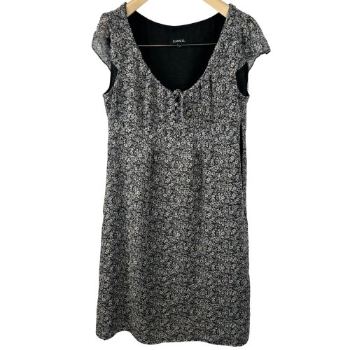 Robe  motif floral 100% soie - Taille 42 - caroll - Modalova