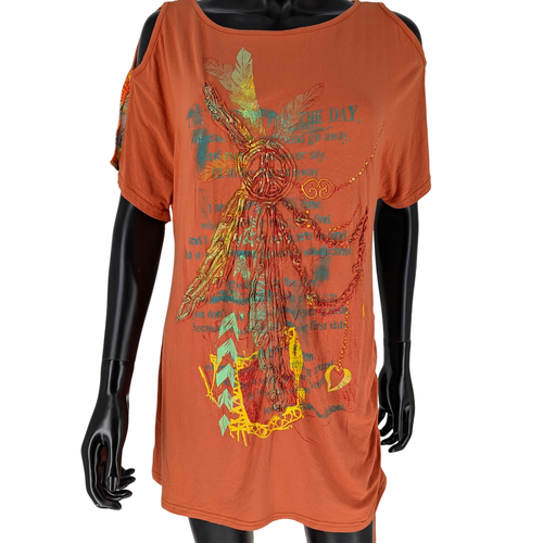 T-Shirt VANGO T.5 orange et dor - vango - Modalova