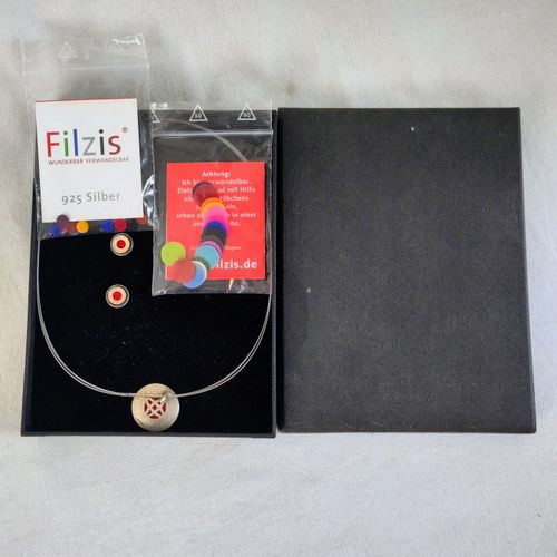 Lot d'un collier et d'une paire de boucle d'oreilles - Argent 925 - filzis - Modalova