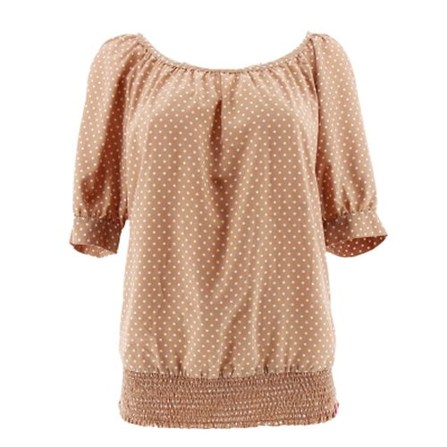 Blouse beige  pois blanc - Taille L - edc - Modalova