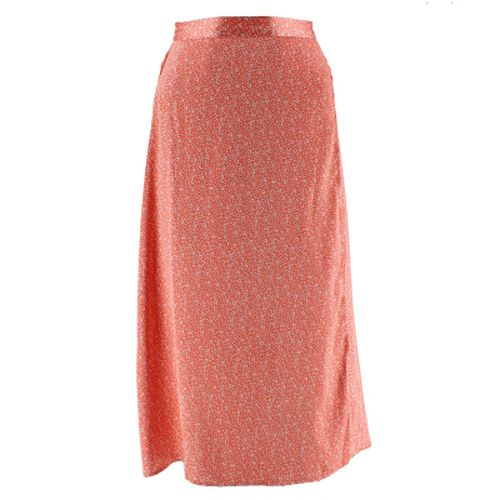 Jupe portefeuille saumon imprime fleurs- - S - vero moda - Modalova