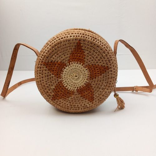 Sac  Main Rond en paille - Label Emmaus - Modalova