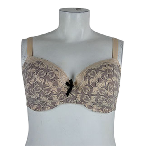 Soutien-gorge mauve imprim oiseaux avec armatures - taille 100 F - Label Emmaus - Modalova