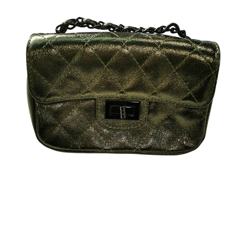 Sac  bandoulire cuir vert - Label Emmaus - Modalova