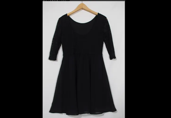 Robe H&M- 40- noire dentelle - divided h&m - Modalova