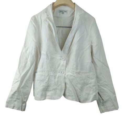 Veste blanche 100% lin - Taille 42/44 estime - gerard darel - Modalova