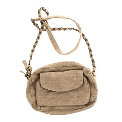 Sac bandoulire beige paillet - 20x15 cm - pieces - Modalova