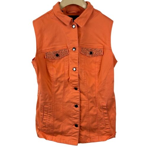 Veste jean sans manche bonbon - Taille 40 - bpc selection - Modalova