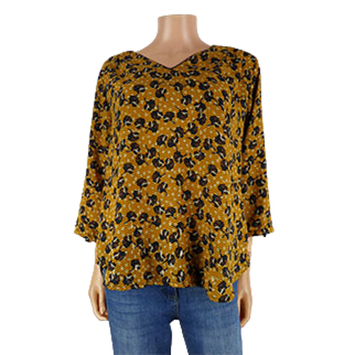 Blouse moutarde imprime - taille L - mamouchka paris - Modalova