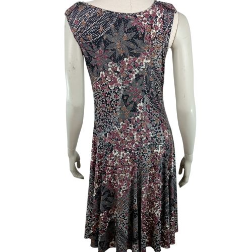 Robe mi-longue patineuse de la marque Patrice bral sans manches  fleurs de couleur taille XL (42) - patrice breal - Modalova