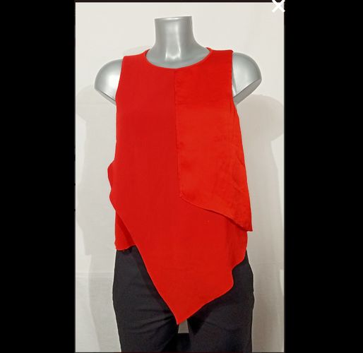 Haut Zara- M- bi-matire orange - Zara - Modalova