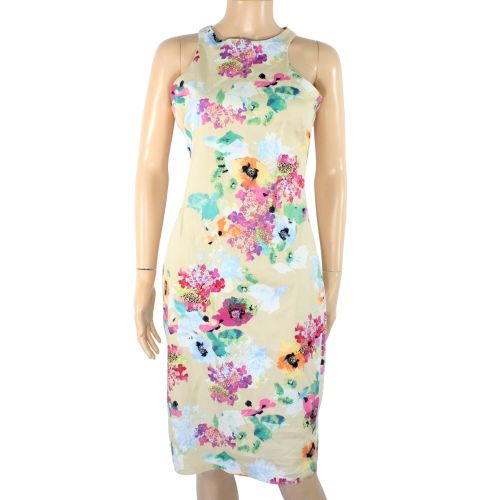 Robe Mi-Longue Beige Fleurie Taille Estime S - fee red - Modalova