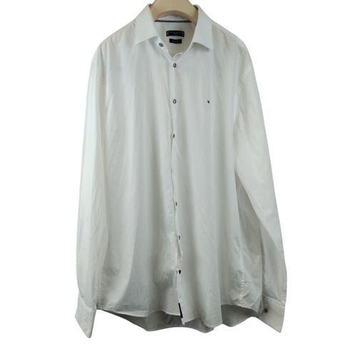 Chemise blanche en coton - Taille 43/XL estime - tommy hilfiger - Modalova