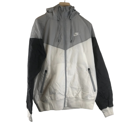 Veste de sport grise et blanche  capuche - S - nike - Modalova