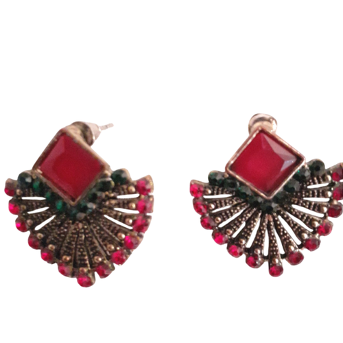 Boucles ventail rouge - Label Emmaus - Modalova