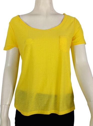 Tee-shirt jaune "CACHE CACHE" T2 - Label Emmaus - Modalova