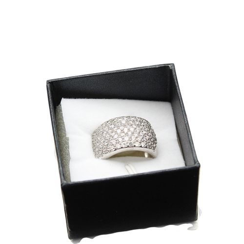 Bague Agatha en et cristaux T54 - Label Emmaus - Modalova