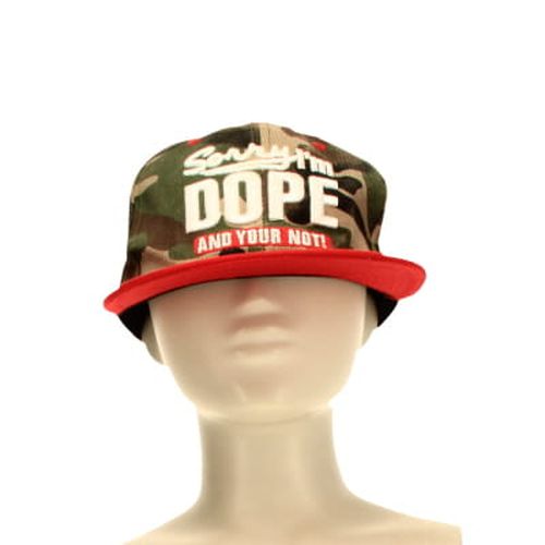 Casquette camouflage et rouge imprim criture - Taille rglable - Label Emmaus - Modalova