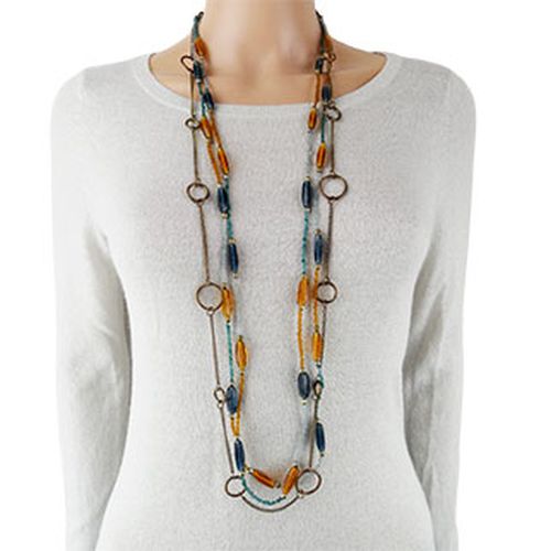 Collier sautoir triple  perles - Label Emmaus - Modalova