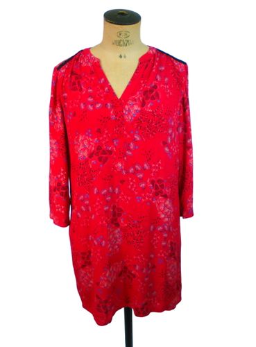 Robe - tunique , motifs bleu et noir sur fond , taille 38 - burton - Modalova