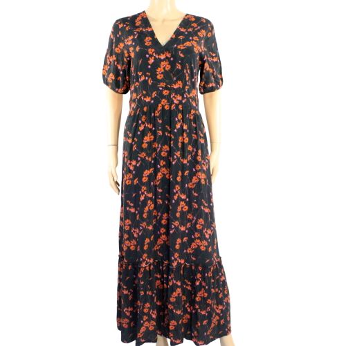 Robe Longue Fleuris Rouge LA FEE MARABOUTEE Taille 40 - la fe maraboute - Modalova