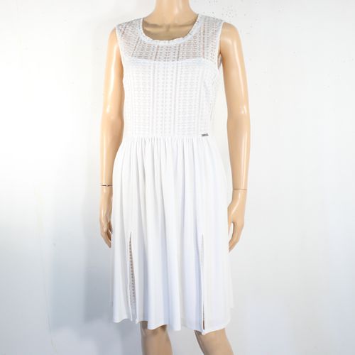 Robe Blanche Dentelle GUESS Taille Estime 40 - guess los angeles - Modalova