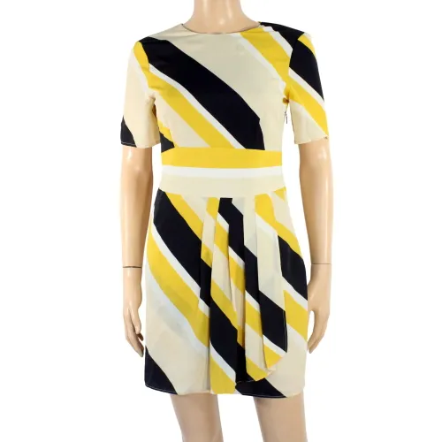 Robe Jaune & Noire MANGO Taille XS - mango - Modalova