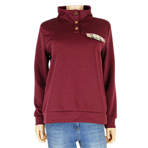 Sweat bordeaux manches longues - Taille 38 - shein - Modalova