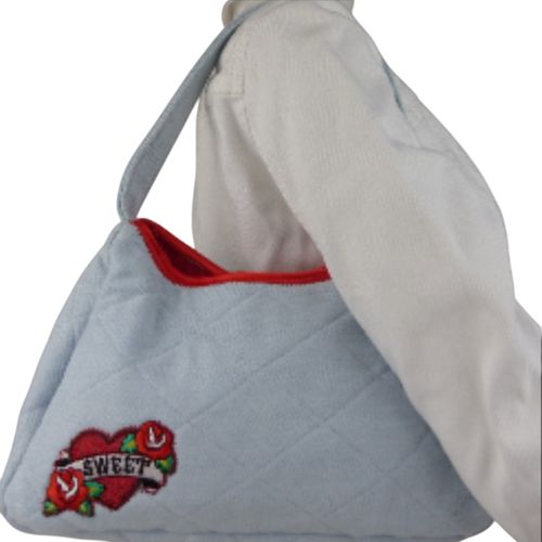 Sac a main cousu main en denim Upcycling - Label Emmaus - Modalova