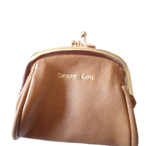 Porte-monnaie camel - Crazy Lou - Label Emmaus - Modalova