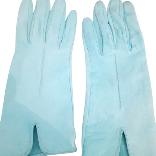 Gants en cuir turquoise - Label Emmaus - Modalova