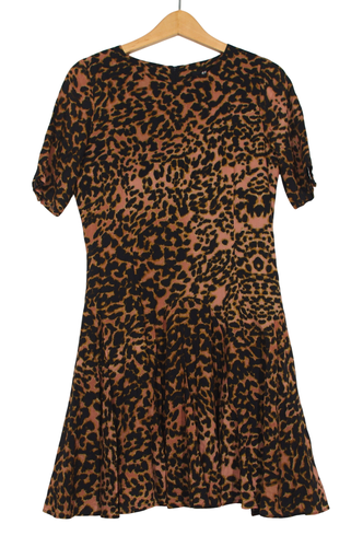 Robe babydoll imprim animalier - 36 - h&m - Modalova