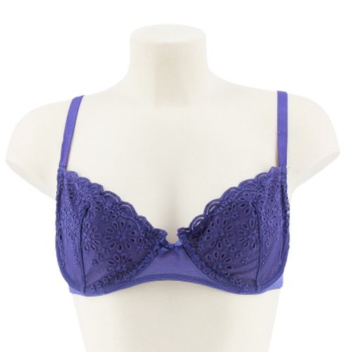 Soutien gorge violette avec dentelle -avec armatures - -taille 100C - wadman code - Modalova