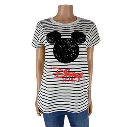 T-shirt  rayures imprims Mickey paillet - Taille 40/42 - disney - Modalova