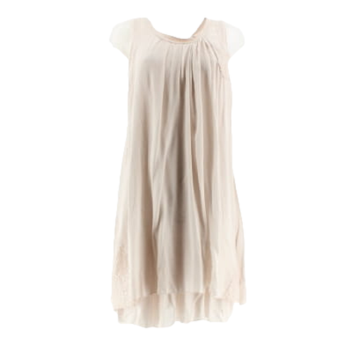 Robe beige paillete - Taille S - Label Emmaus - Modalova