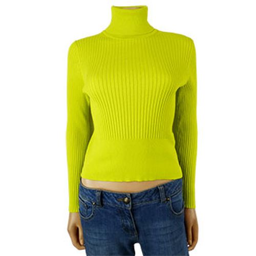 Pull col roul fluo manches longues - L - zara - Modalova