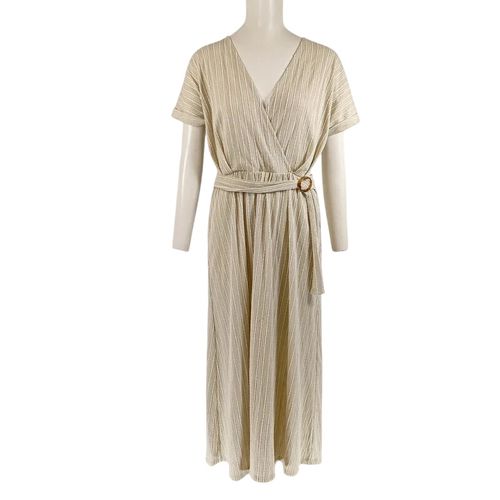Robe longue cache coeur rayures verticales CMT atelier - taille M (10) - Label Emmaus - Modalova