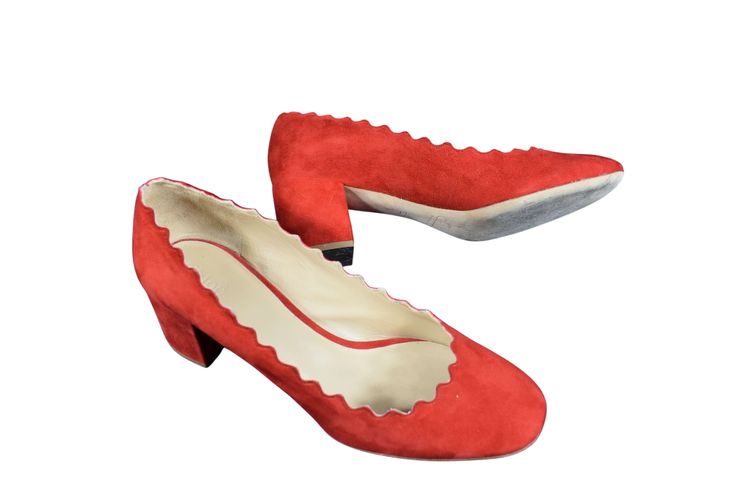 Escarpins CHLOE, en sudine taille 37 ( made in Italie ) talon 5.5 cm - Label Emmaus - Modalova