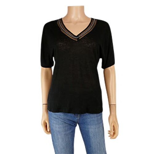 T-shirt transparent  col V - taille XS - lauren vidal - Modalova