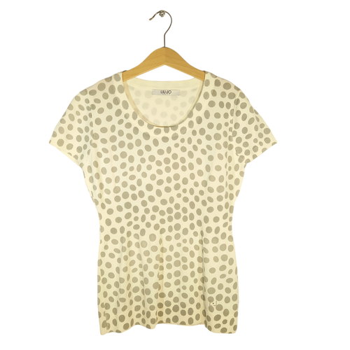 T-Shirt  pois gris- Liu Jo- T: XS - liu jo - Modalova