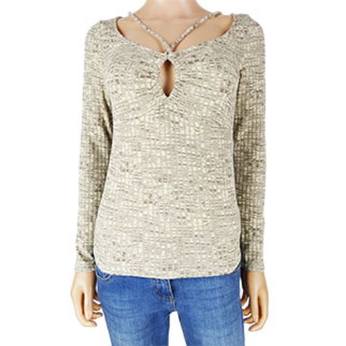 Top manches longues beige et - taille S - h&m - Modalova