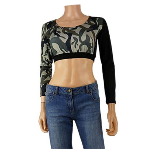 Crop top  camouflage - taille S - Label Emmaus - Modalova